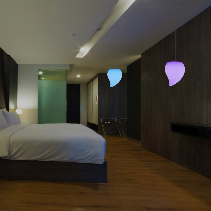 LED Verlichting Plafond, Unieke Decoratieve RGB Hanglamp, 20 cm, Sfeerverlichting, Traan