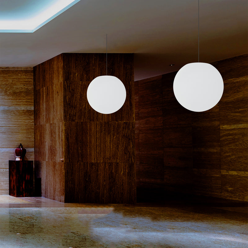 LED Hanglamp, Meerkleurige RGB Bol, Plafondlamp, 400 mm, Lichtgevende Bal, Sfeerverlichting