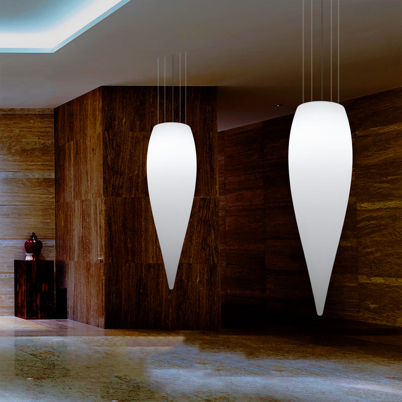 Waterdruppel Hanglamp, Decoratieve LED Lamp, 120 cm, E27, Wit, Sfeerlicht, Verlichting
