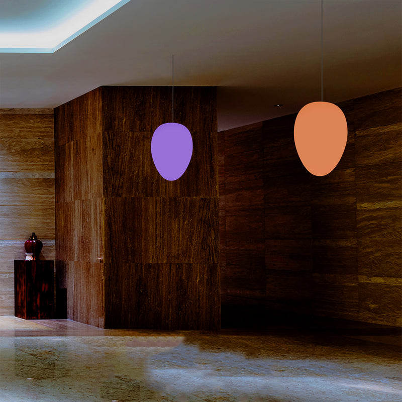 Unieke Plafond LED Verlichting, Decoratieve RGB Hanglamp, 37 cm, Sfeerverlichting, Lichtgevend Ei