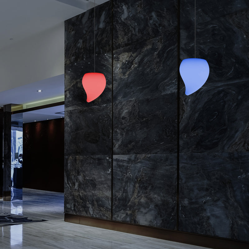 LED Verlichting Plafond, Unieke Decoratieve RGB Hanglamp, 20 cm, Sfeerverlichting, Traan