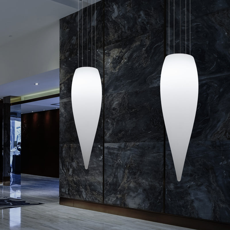 Waterdruppel Hanglamp, Decoratieve LED Lamp, 120 cm, E27, Wit, Sfeerlicht, Verlichting