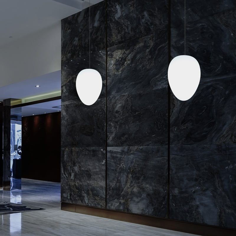 Unieke LED E27 Plafondlamp, Designer Hanglamp, 37cm, Witte Lamp, Sfeerlicht