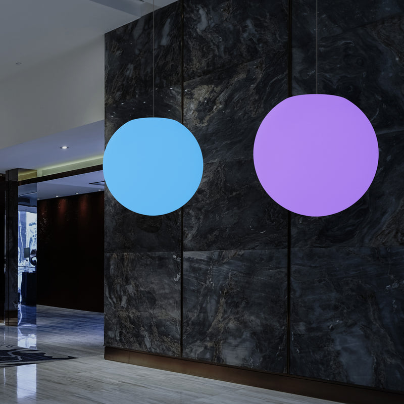 Ronde Plafondlamp, Multi-Color RGB Bal Hanglamp, 600 mm, LED Sfeerlicht, Verlichting