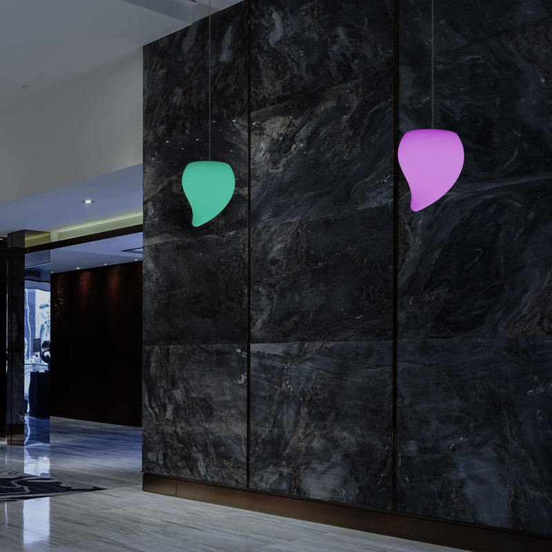 LED Verlichting Plafond, Unieke Decoratieve RGB Hanglamp, 20 cm, Sfeerverlichting, Traan