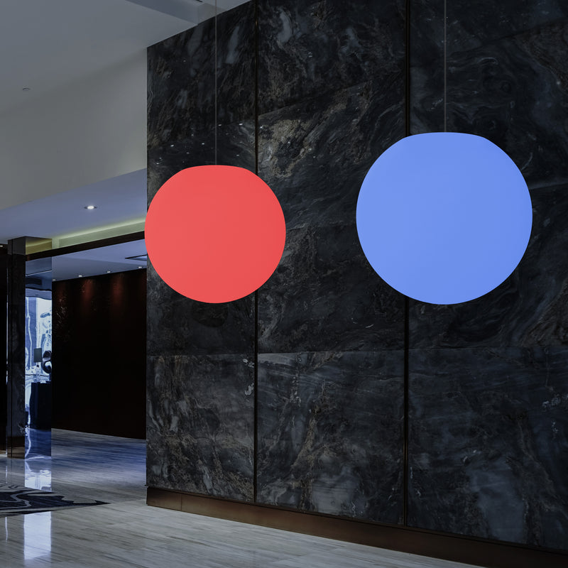 Ronde Plafondlamp, Multi-Color RGB Bal Hanglamp, 600 mm, LED Sfeerlicht, Verlichting