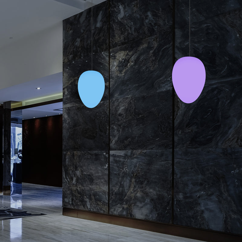 Unieke Plafond LED Verlichting, Decoratieve RGB Hanglamp, 37 cm, Sfeerverlichting, Lichtgevend Ei