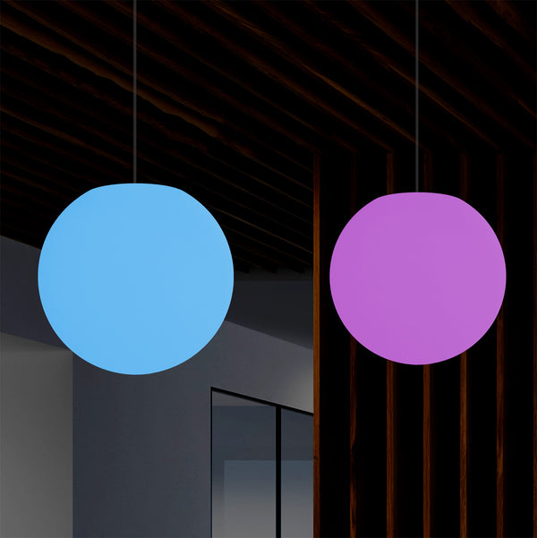 Bal Hangende Plafondlamp, 30cm RGB Hanglamp, Meerkleurig LED Licht, Sfeerverlichting
