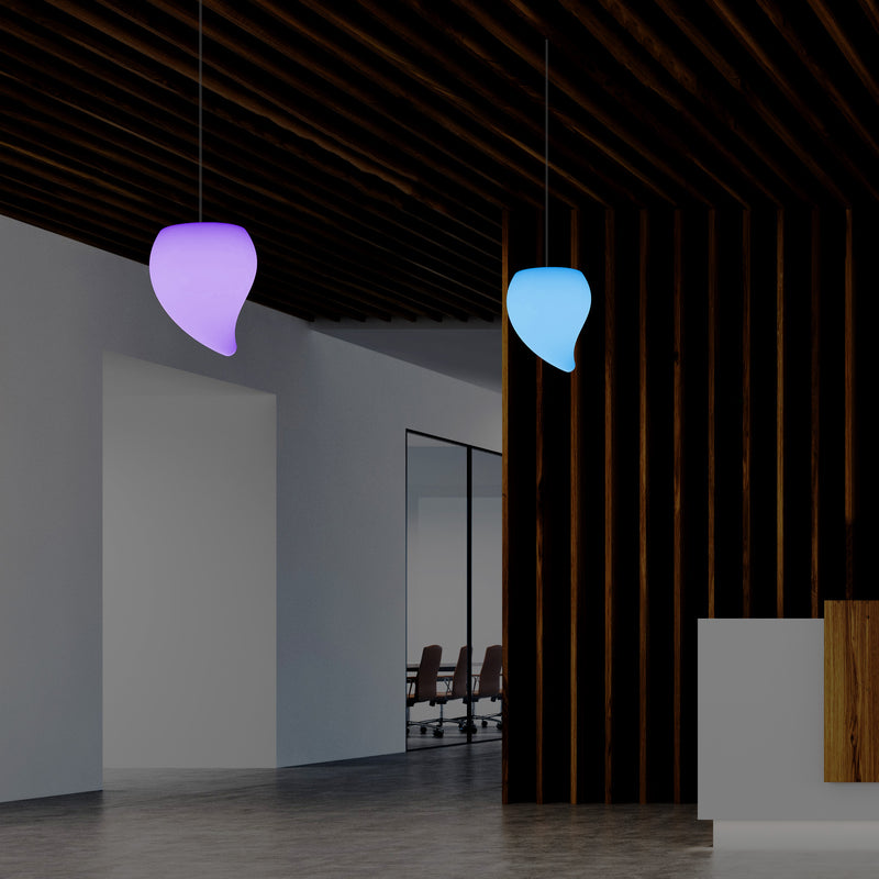 LED Verlichting Plafond, Unieke Decoratieve RGB Hanglamp, 20 cm, Sfeerverlichting, Traan