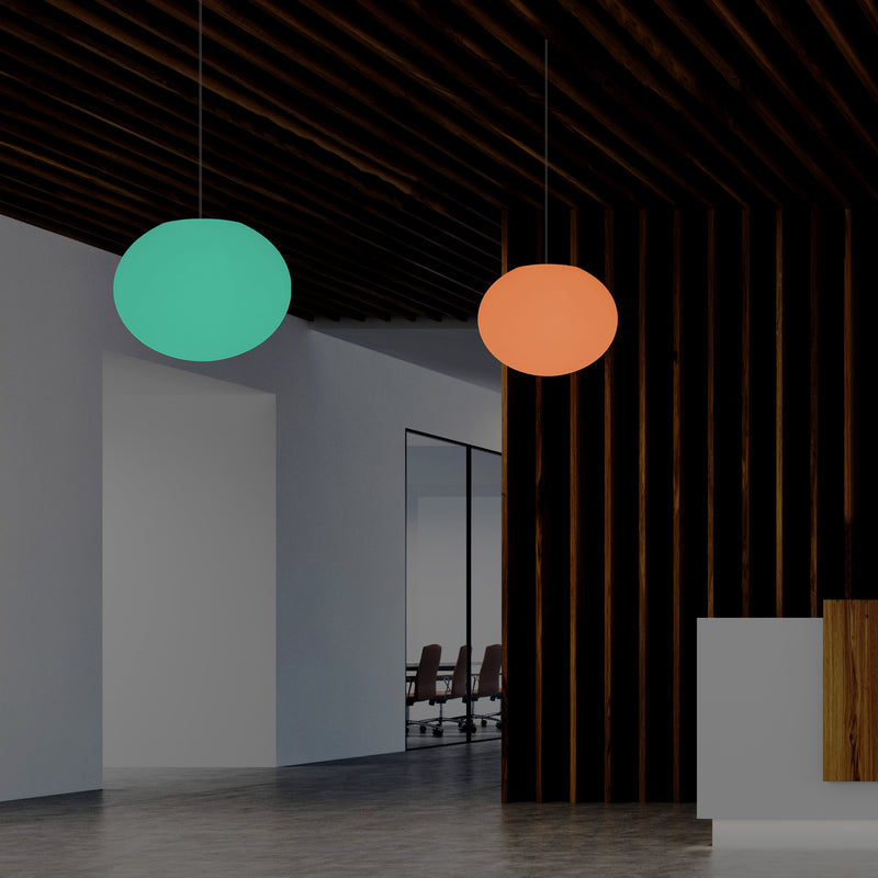 Plafondamp, Designer RGB Hanglamp, 27 cm, LED Sfeerverlichting, Lamp, Sfeerlicht