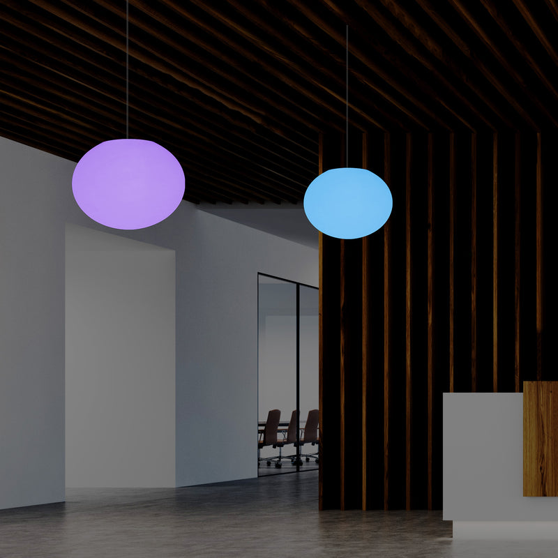 Plafondamp, Designer RGB Hanglamp, 27 cm, LED Sfeerverlichting, Lamp, Sfeerlicht