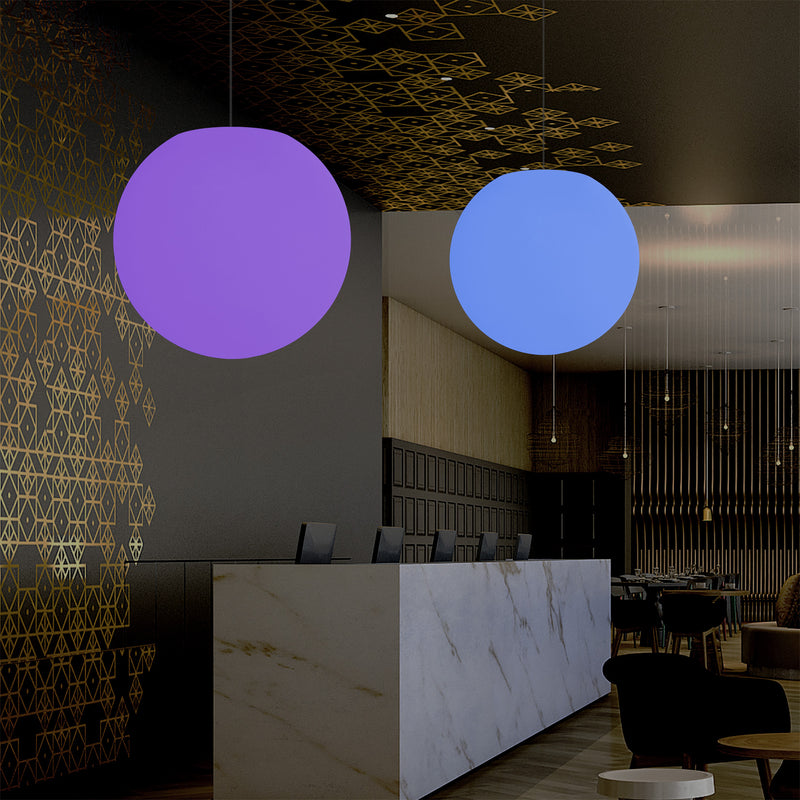 Ronde Plafondlamp, Multi-Color RGB Bal Hanglamp, 600 mm, LED Sfeerlicht, Verlichting