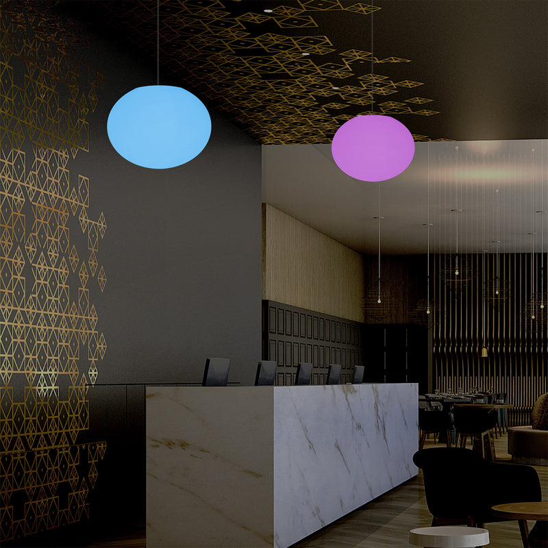 Plafondamp, Designer RGB Hanglamp, 27 cm, LED Sfeerverlichting, Lamp, Sfeerlicht