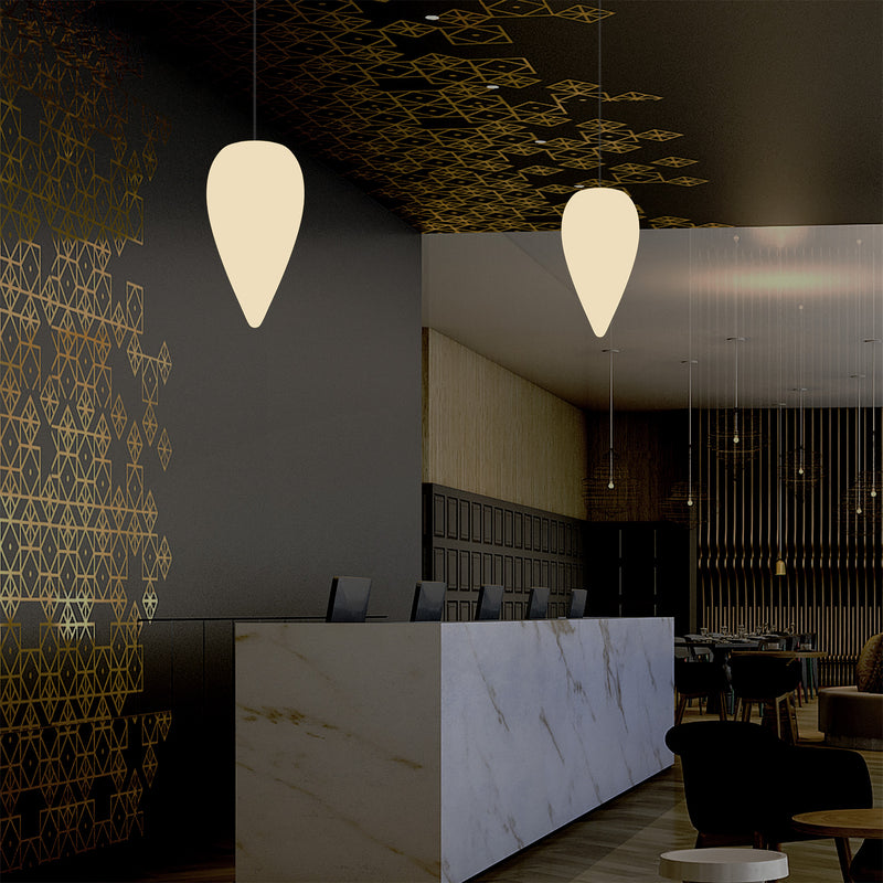 Decoratieve Hanglamp, Unieke LED Waterdruppel E27 Plafondlamp, Warm Wit, Sfeerlicht