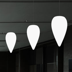 Designer LED Plafondlamp Licht, Unieke Waterdruppel E27 Hangende Lamp, Wit, 37cm