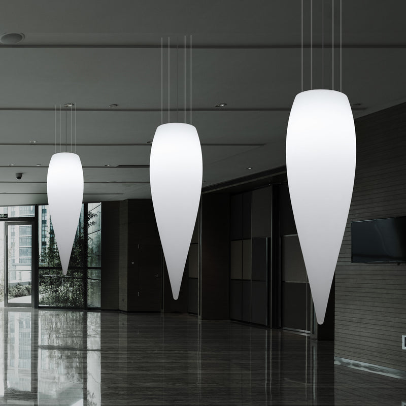 Waterdruppel Hanglamp, Decoratieve LED Lamp, 120 cm, E27, Wit, Sfeerlicht, Verlichting