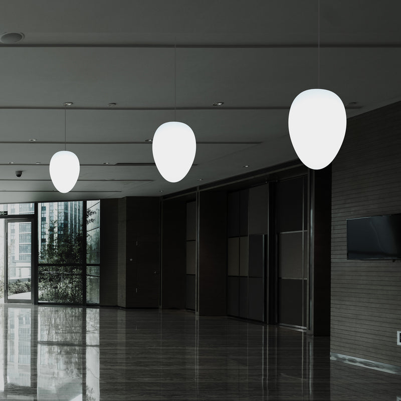 Unieke LED E27 Plafondlamp, Designer Hanglamp, 37cm, Witte Lamp, Sfeerlicht