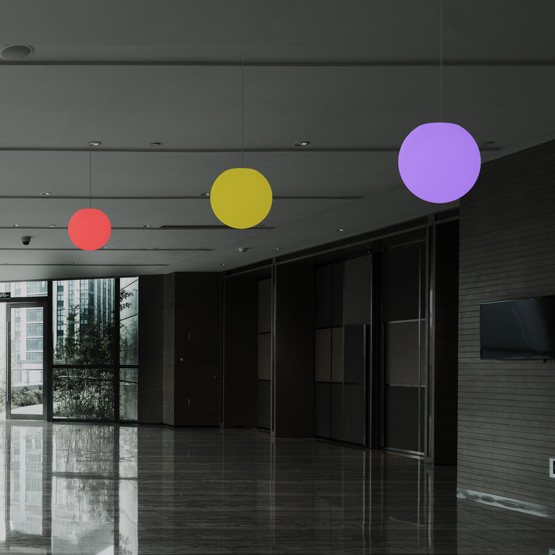 Hamgende Bol Lamp, 25cm RGB Meerkleurige LED Plafondlamp, Hanglamp met Afstandsbediening