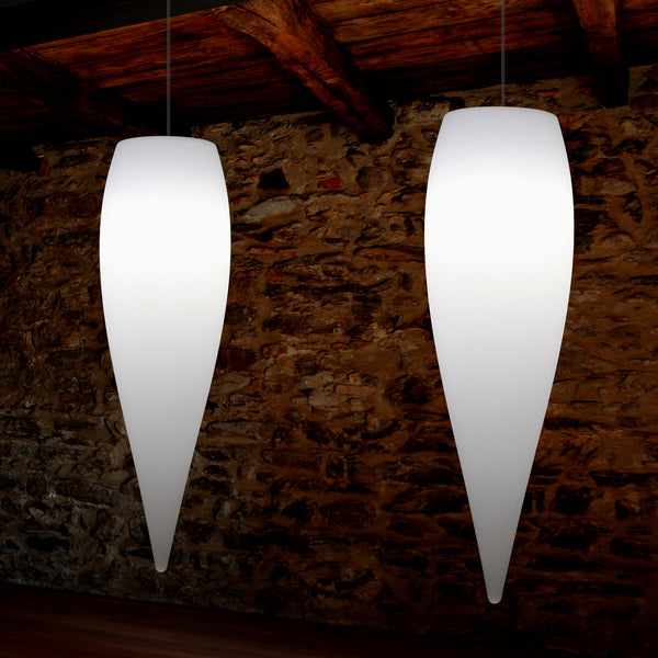 Waterdruppel Hanglamp, Decoratieve LED Lamp, 80 cm, E27, Wit, Sfeerlicht, Verlichting