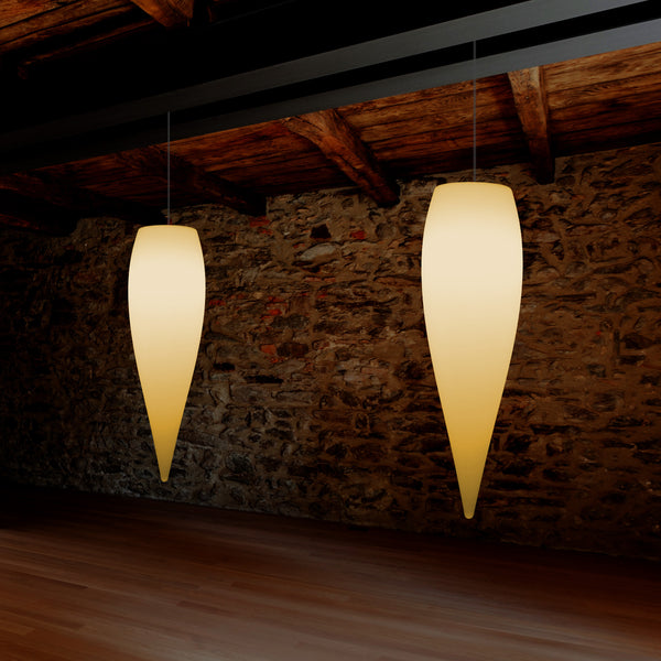 Waterdruppel LED Lamp, Unieke Designer Hanglamp, 800 mm, E27, Warm Wit, Plafondverlichting