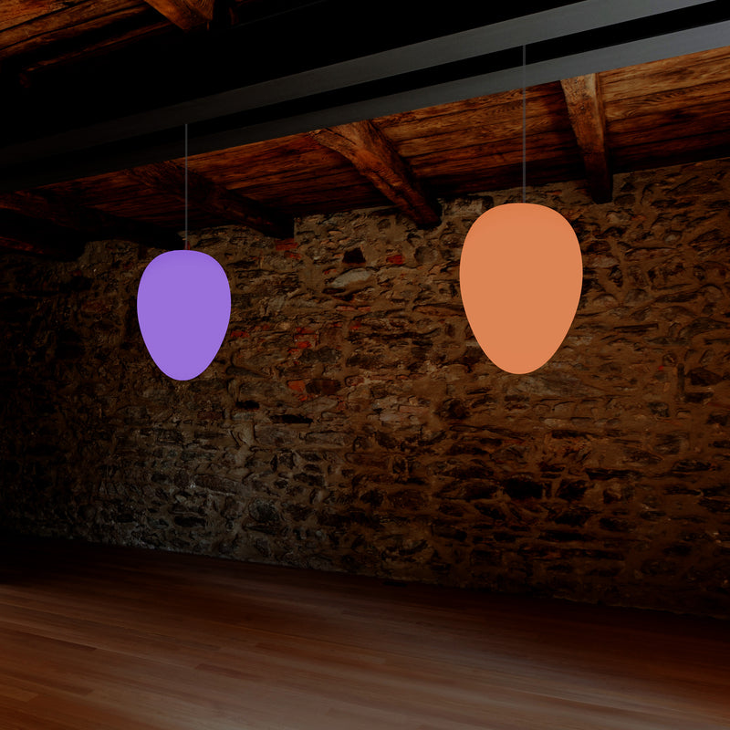 Designer RGB Hanglamp Hangende Verlichting, Dimbare 37cm Meerkleurige Plafondlamp, Ei