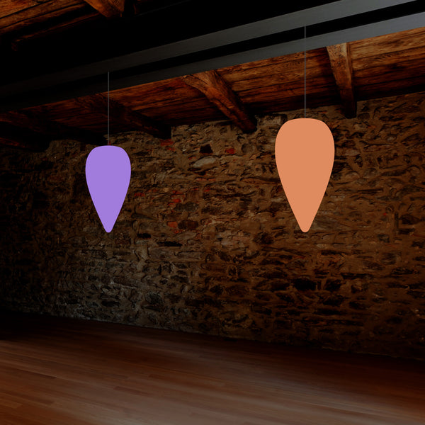 LED Waterdruppel Hanglamp, Meerkleurige RGB Plafondlamp, 37 cm, Sfeerverlichting