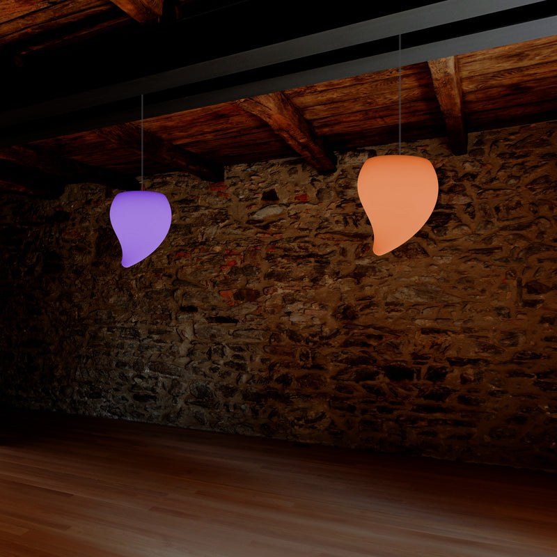 LED Verlichting Plafond, Unieke Decoratieve RGB Hanglamp, 20 cm, Sfeerverlichting, Traan
