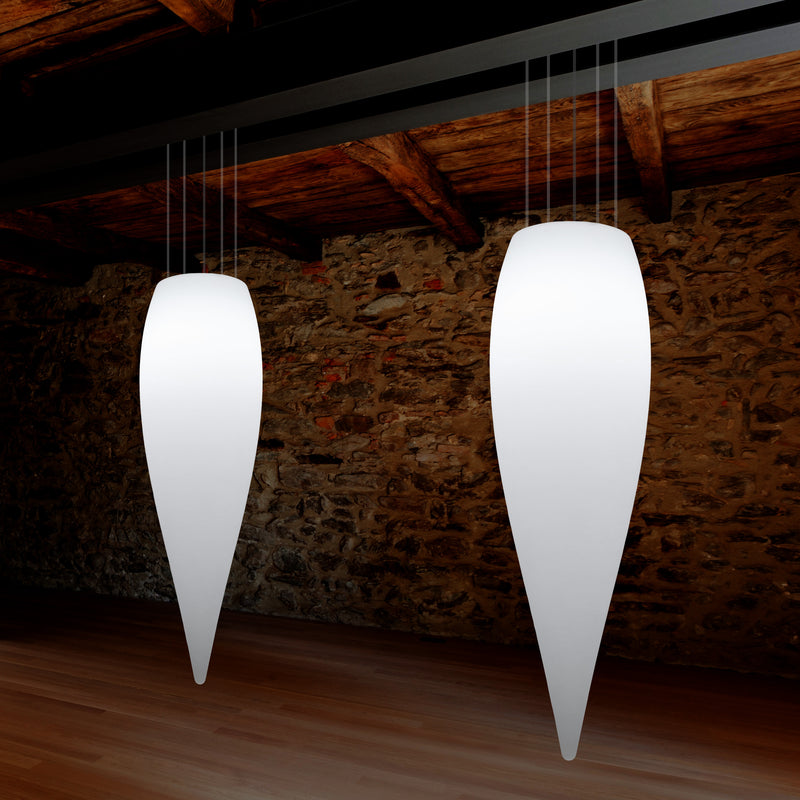 Waterdruppel Hanglamp, Decoratieve LED Lamp, 120 cm, E27, Wit, Sfeerlicht, Verlichting