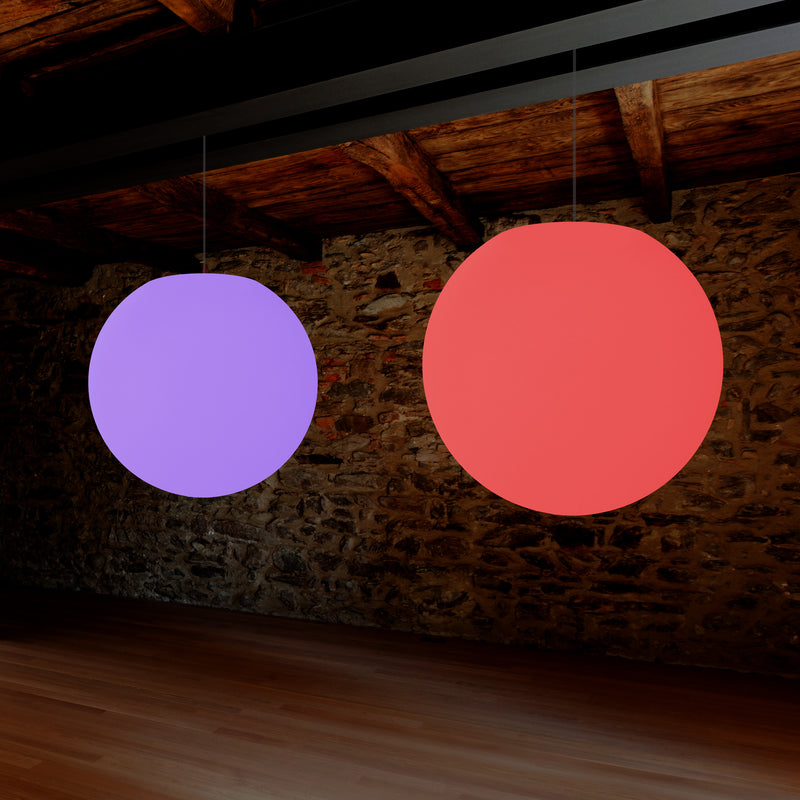 Ronde Plafondlamp, Multi-Color RGB Bal Hanglamp, 600 mm, LED Sfeerlicht, Verlichting