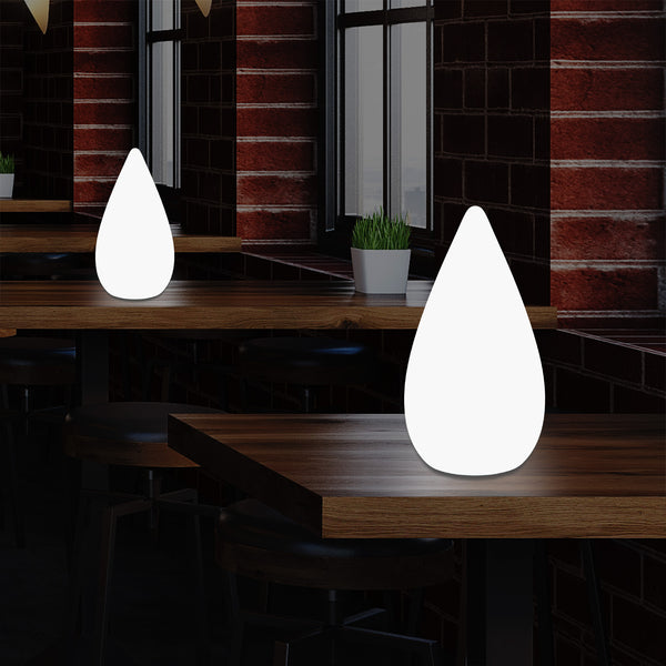 37cm LED Decoratieve Tafellamp, Waterdruppel E27 Vloerlamp voor Woonkamer, Wit