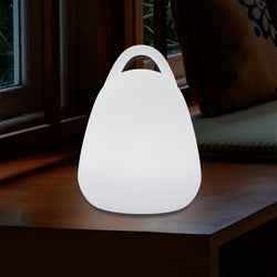 LED Lantaarn, Decoratieve Tafellamp voor de Woonkamer met Witte E27-lamp, 23cm, Sfeerlicht