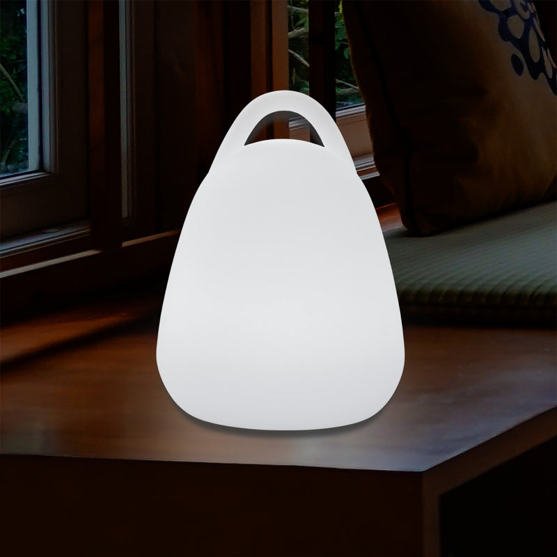 LED Lantaarn, Decoratieve Tafellamp voor de Woonkamer met Witte E27-lamp, 23cm, Sfeerlicht