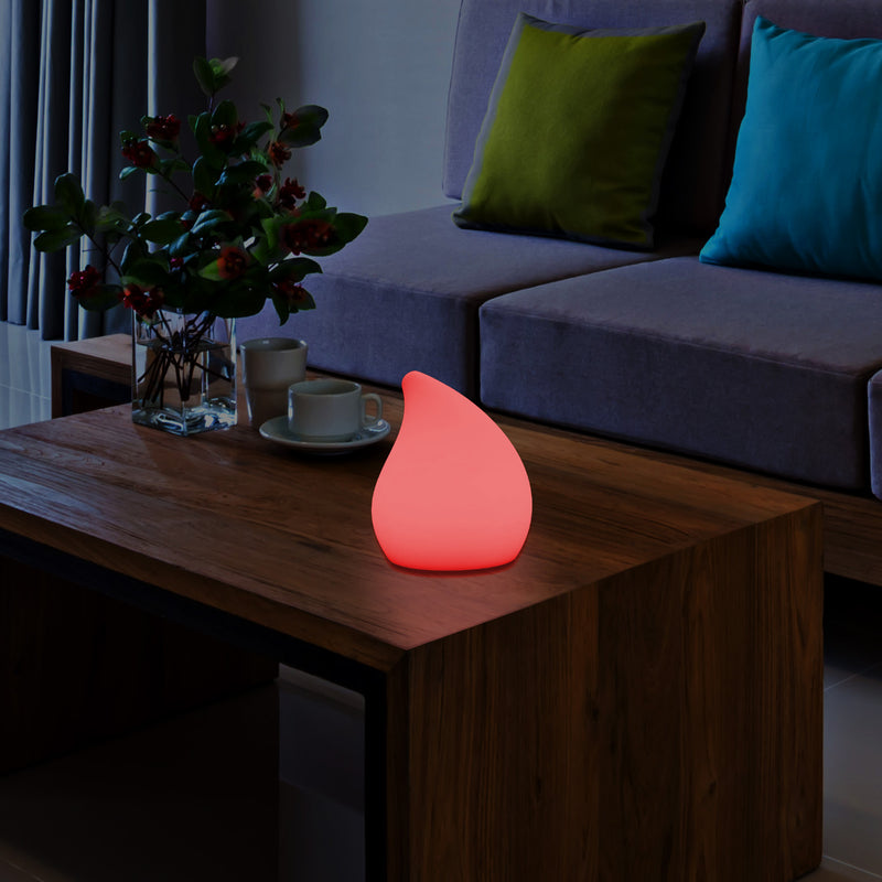 Dimbare Decoratieve LED Tafellamp, Kleurenwisselend Druppellicht met Afstandsbediening, 20cm