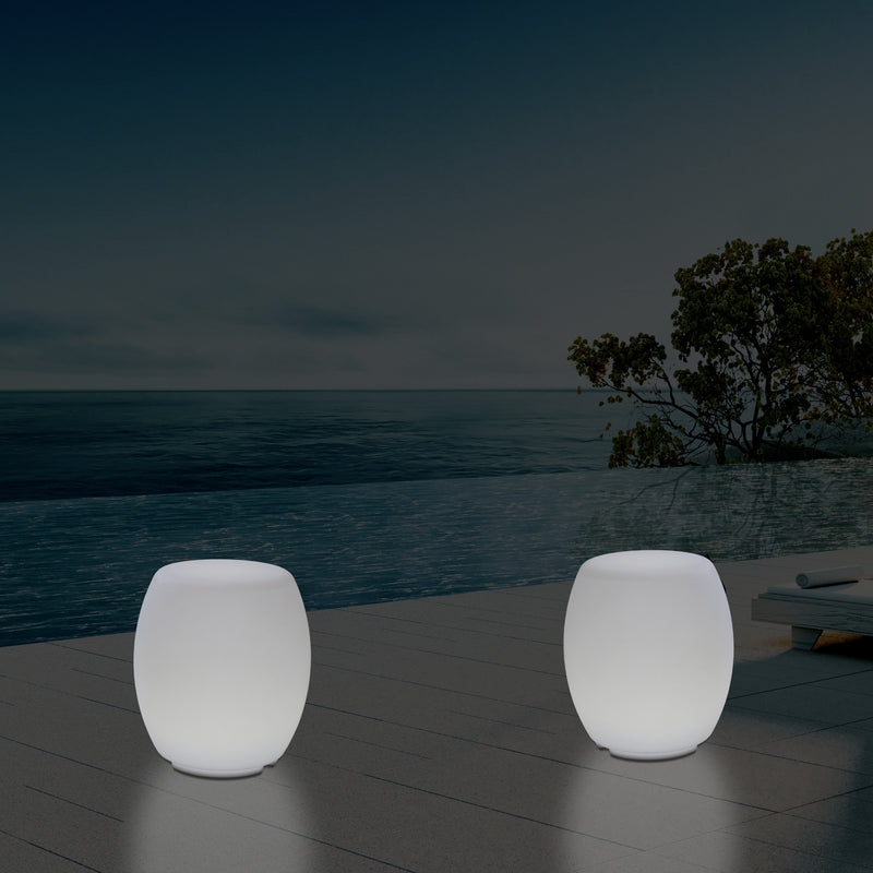 Buitenlamp, Kleur Veranderende LED Kruk, Zitbank, Netvoeding Patio Lamp, Sfeerlicht
