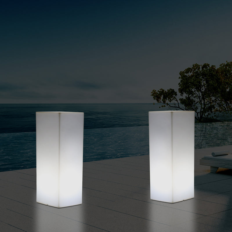 Lichtzuil, Tuinlamp, Buitenverlichting, Tuin Patio Verlichting, 80cm, LED Lamp, Netvoeding