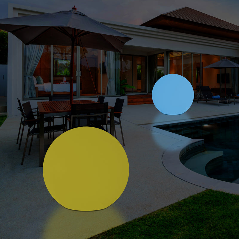 Tuinlamp op Netvoeding, 50cm Multi Color Lichtbol, RGB, Buitenverlichting, Meerkleurig