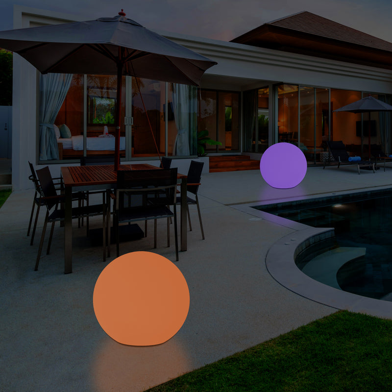 Buitenlamp, Vloerlamp, Tuinverlichting, Op Netvoeding, Dimbare RGB Patio Verlichting, 40cm 400mm