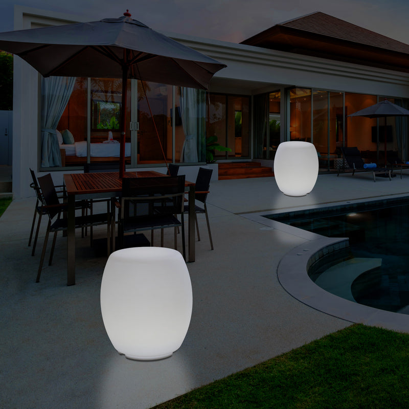 Buitenlamp, Kleur Veranderende LED Kruk, Zitbank, Netvoeding Patio Lamp, Sfeerlicht