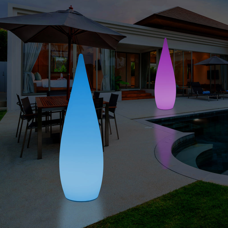 150cm Grote Designer LED Vloerlamp, 1,5m Draadloze Kleurveranderende Waterdruppel, Licht
