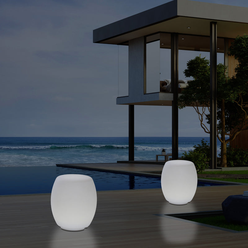 Buitenlamp, Kleur Veranderende LED Kruk, Zitbank, Netvoeding Patio Lamp, Sfeerlicht