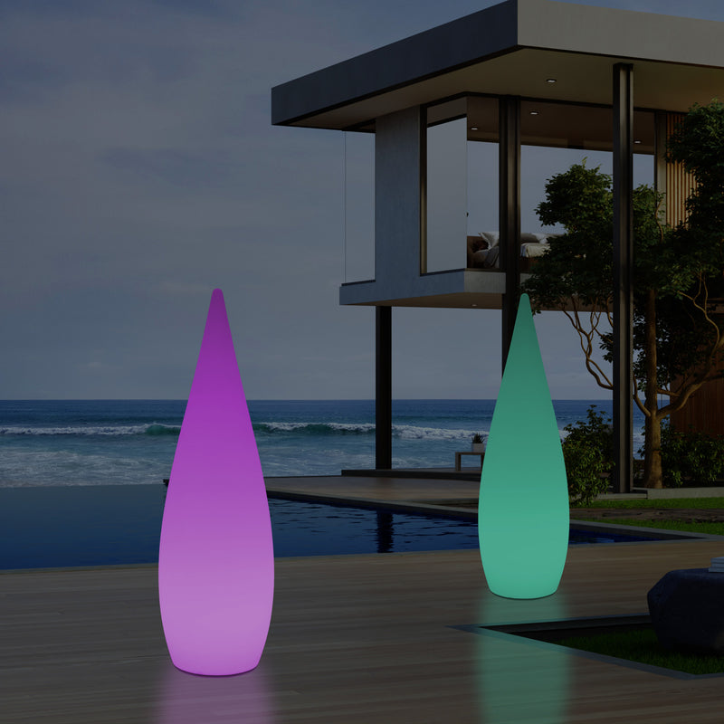 150cm Grote Designer LED Vloerlamp, 1,5m Draadloze Kleurveranderende Waterdruppel, Licht