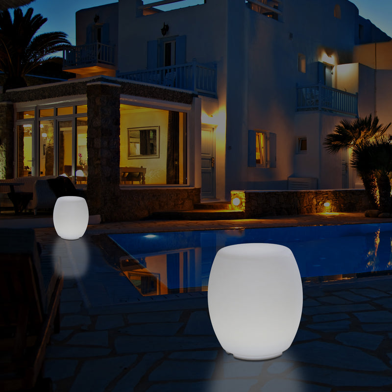 Buitenlamp, Kleur Veranderende LED Kruk, Zitbank, Netvoeding Patio Lamp, Sfeerlicht
