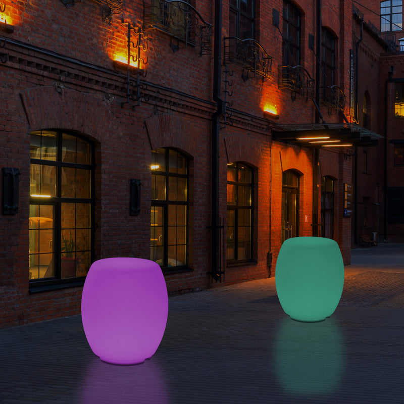 Buitenlamp, Kleur Veranderende LED Kruk, Zitbank, Netvoeding Patio Lamp, Sfeerlicht