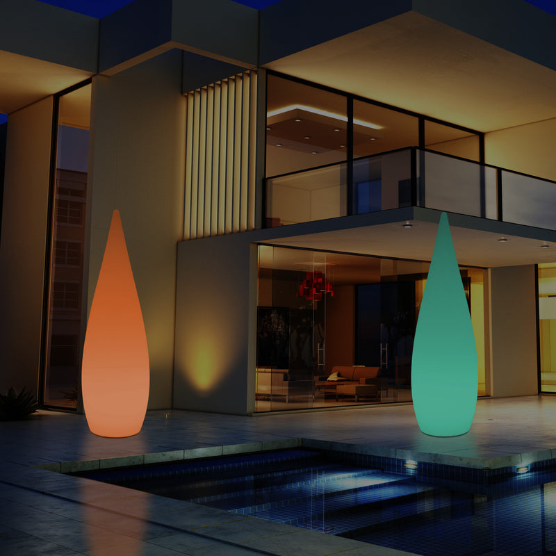 150cm Grote Designer LED Vloerlamp, 1,5m Draadloze Kleurveranderende Waterdruppel, Licht