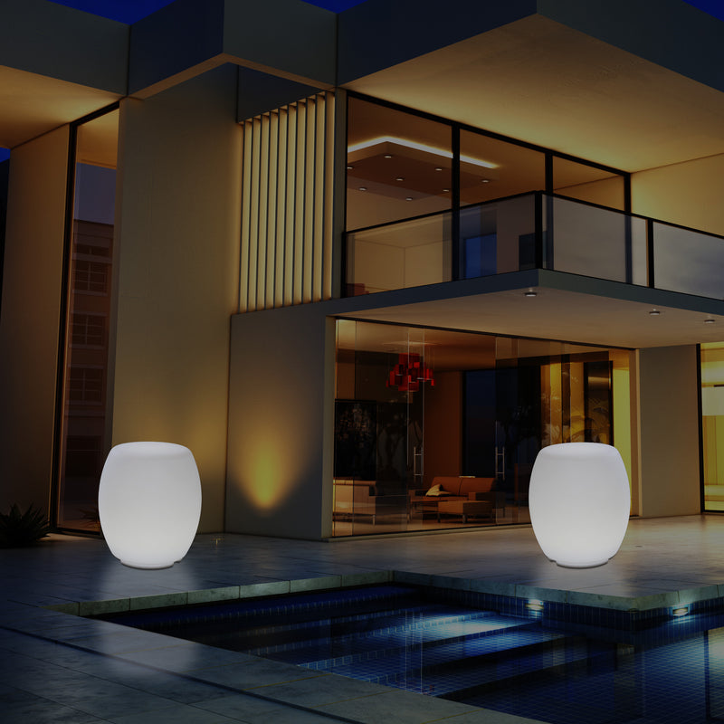 Buitenlamp, Kleur Veranderende LED Kruk, Zitbank, Netvoeding Patio Lamp, Sfeerlicht