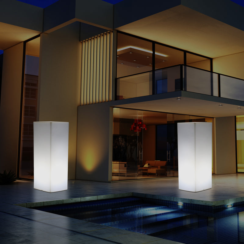Lichtzuil, Tuinlamp, Buitenverlichting, Tuin Patio Verlichting, 80cm, LED Lamp, Netvoeding