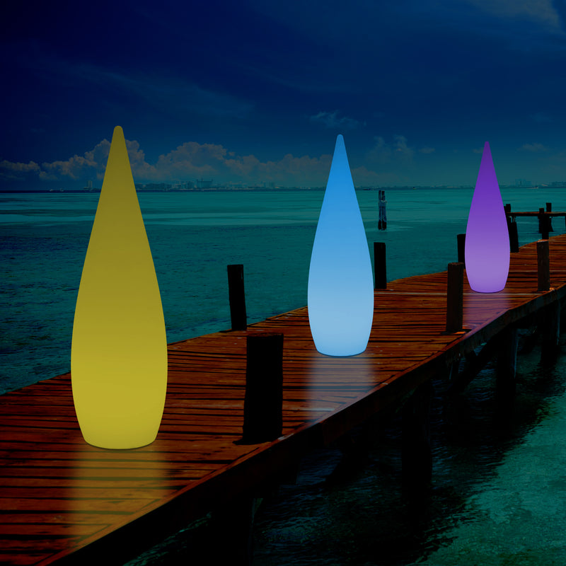150cm Grote Designer LED Vloerlamp, 1,5m Draadloze Kleurveranderende Waterdruppel, Licht