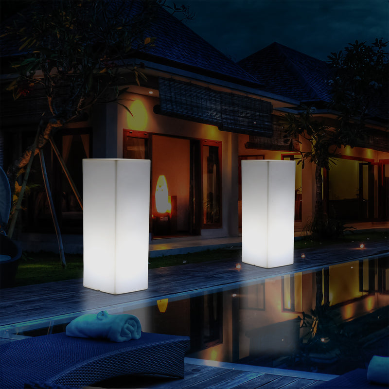 Lichtzuil, Tuinlamp, Buitenverlichting, Tuin Patio Verlichting, 80cm, LED Lamp, Netvoeding