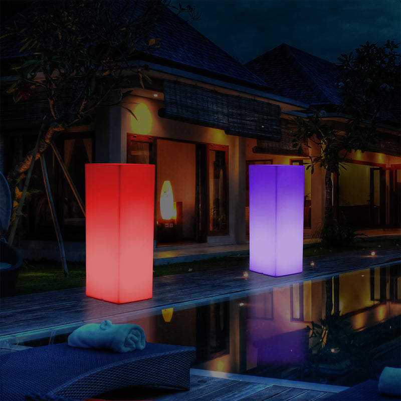 Lichtzuil, Tuinlamp, Buitenverlichting, Tuin Patio Verlichting, 80cm, LED Lamp, Netvoeding