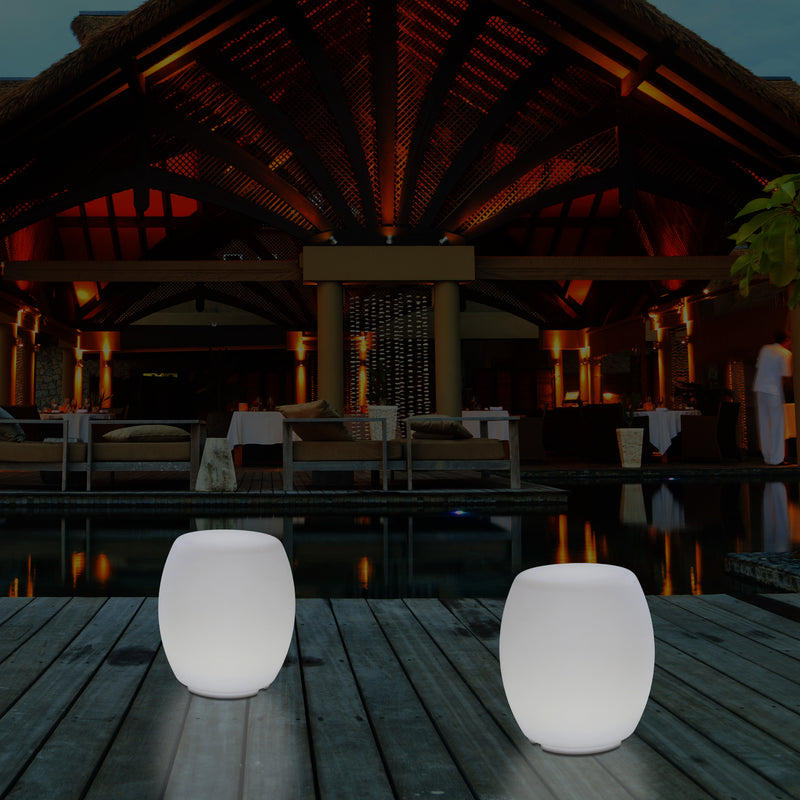 Buitenlamp, Kleur Veranderende LED Kruk, Zitbank, Netvoeding Patio Lamp, Sfeerlicht